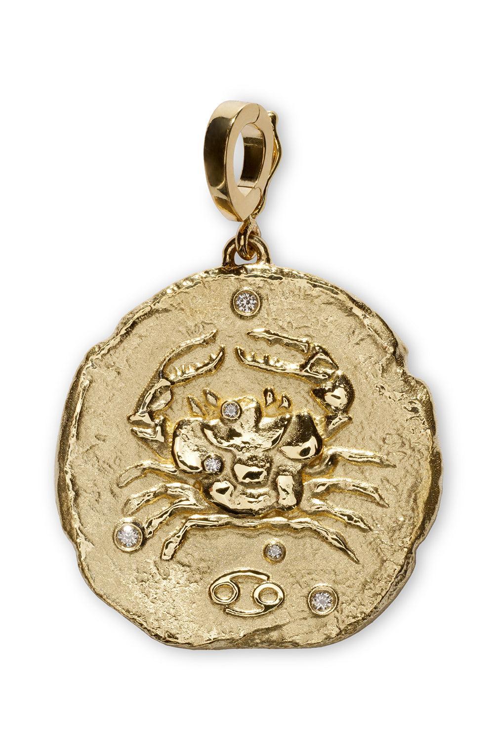 Of The Stars Large Cancer Coin Pendant