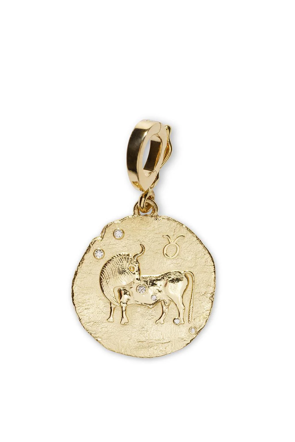 Of The Stars Taurus Small Coin Charm