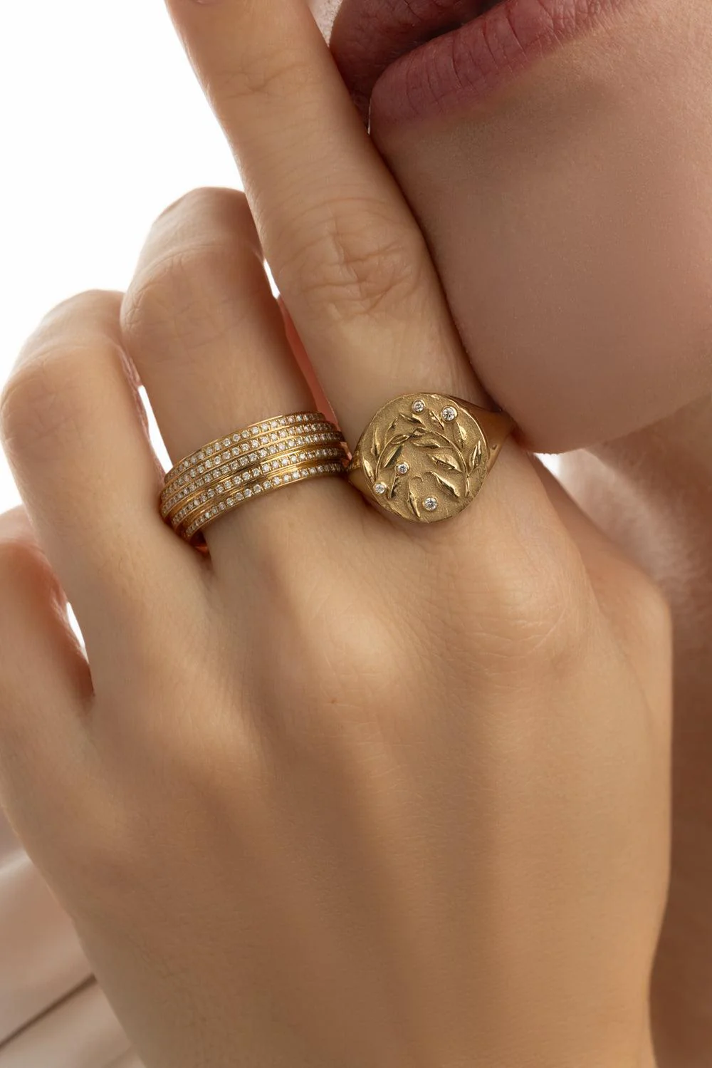 Olive Branch Coin Ring - Image 3