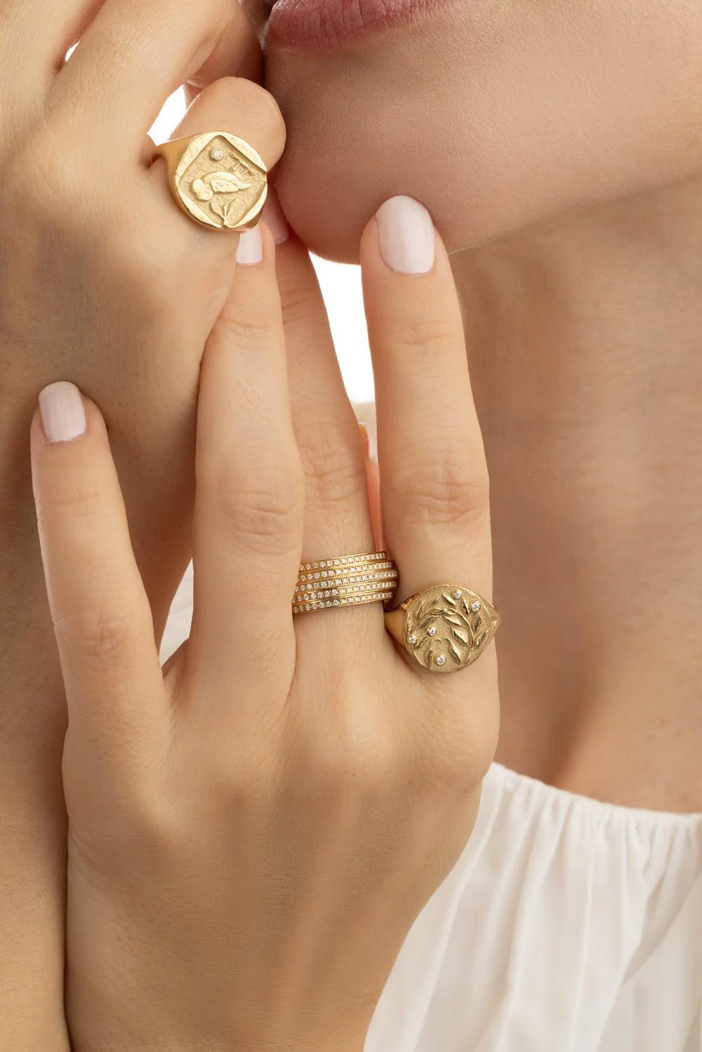 Olive Branch Coin Ring - Image 4