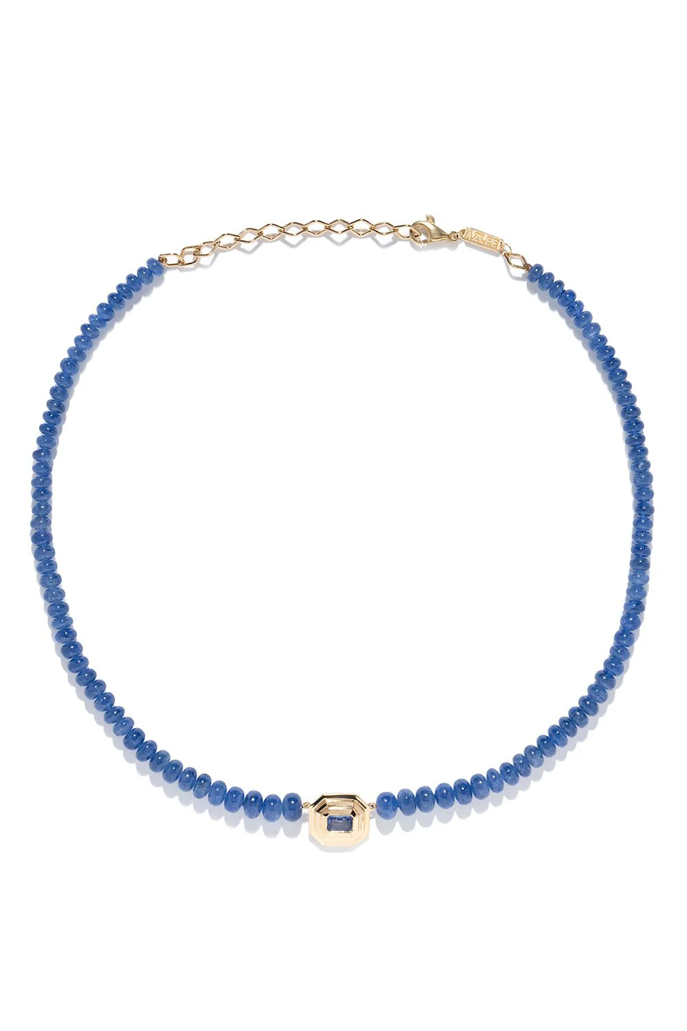 Rich Sapphire Bead Staircase Necklace