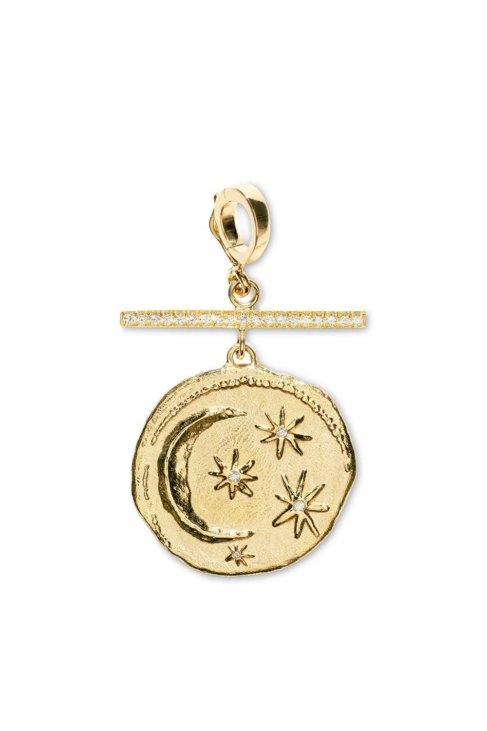 Small Cosmic Diamond Coin Bar Charm