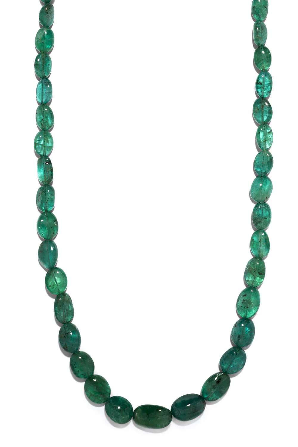Small Emerald Bead Necklace