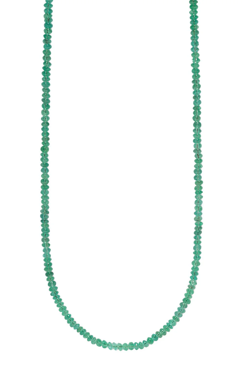 Small Emerald Bead Necklace