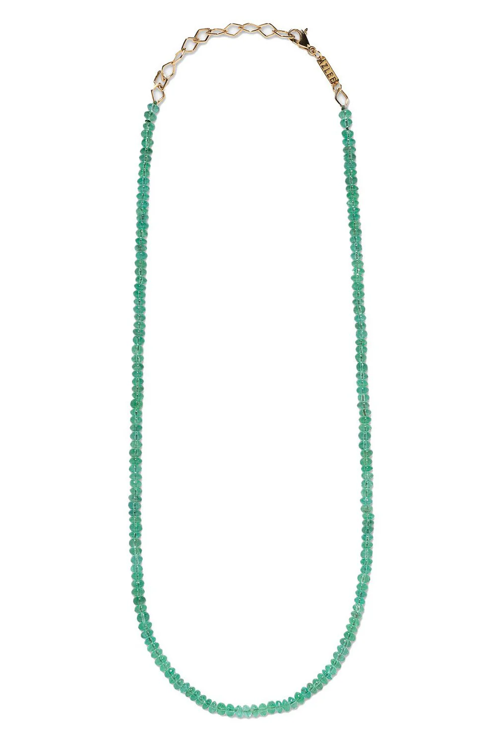 Small Light Emerald Bead Necklace