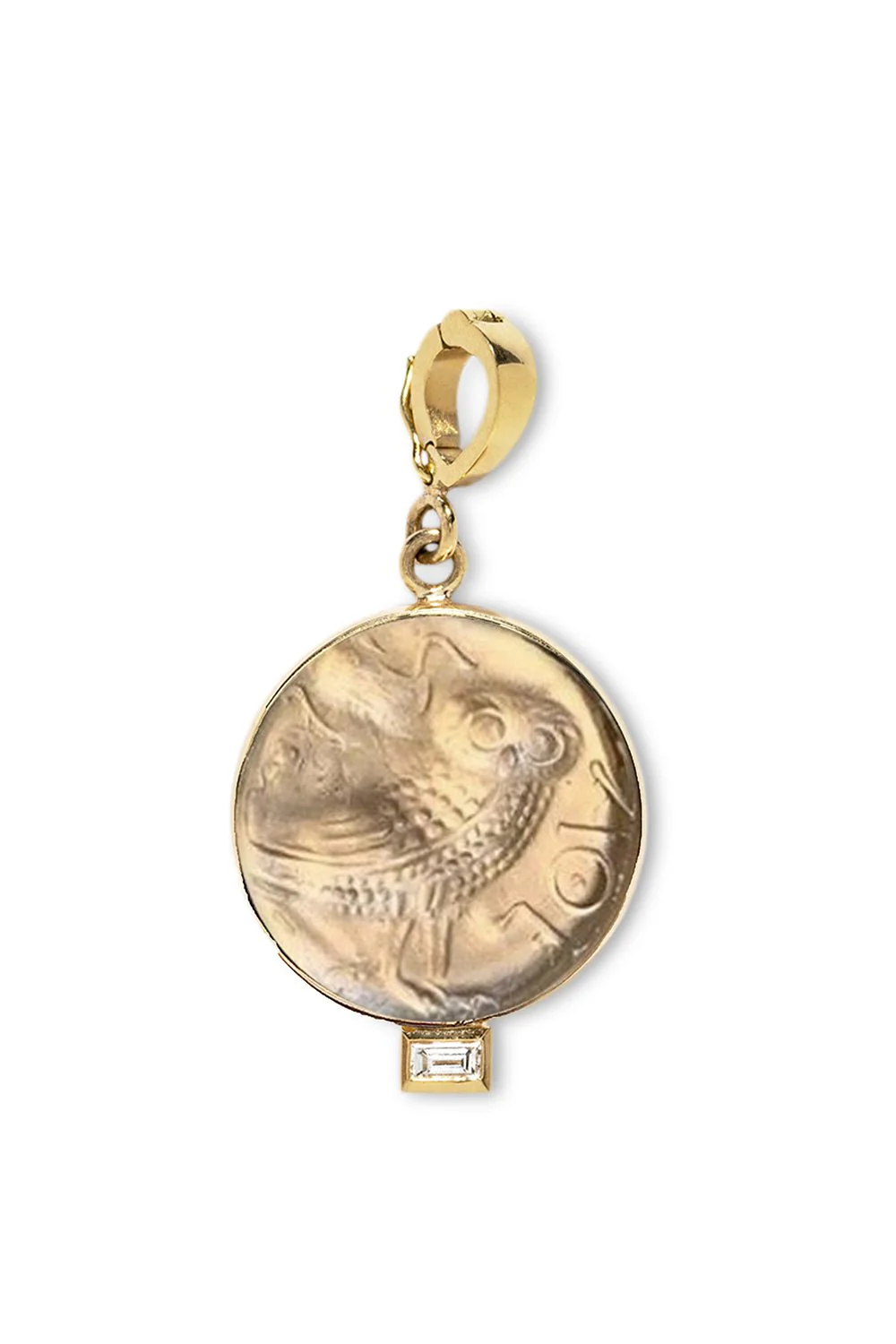 Small Owl of Athena Venetian Pendant