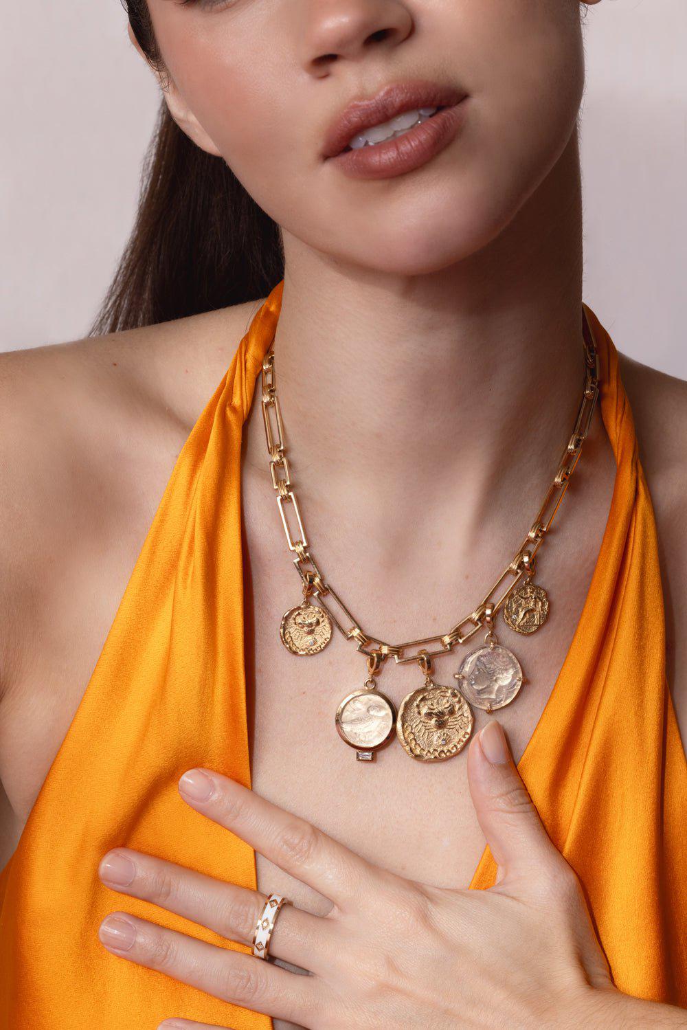 Small Owl of Athena Venetian Pendant - Image 3