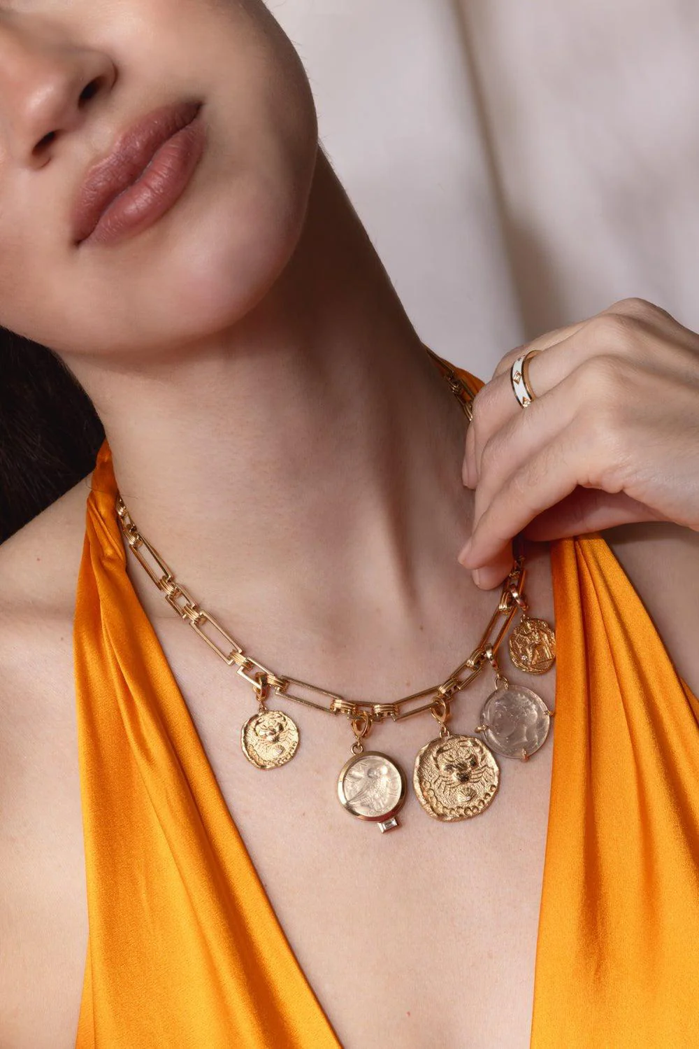 Small Owl of Athena Venetian Pendant - Image 4