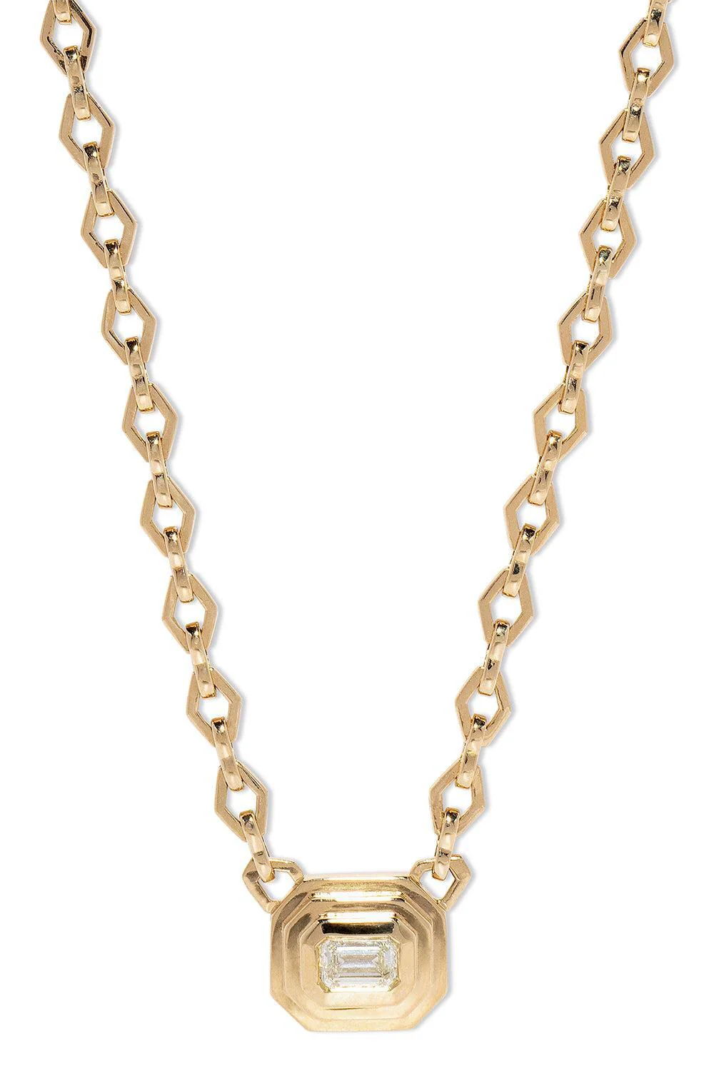 Staircase Diamond Medium Chain Necklace - Image 4