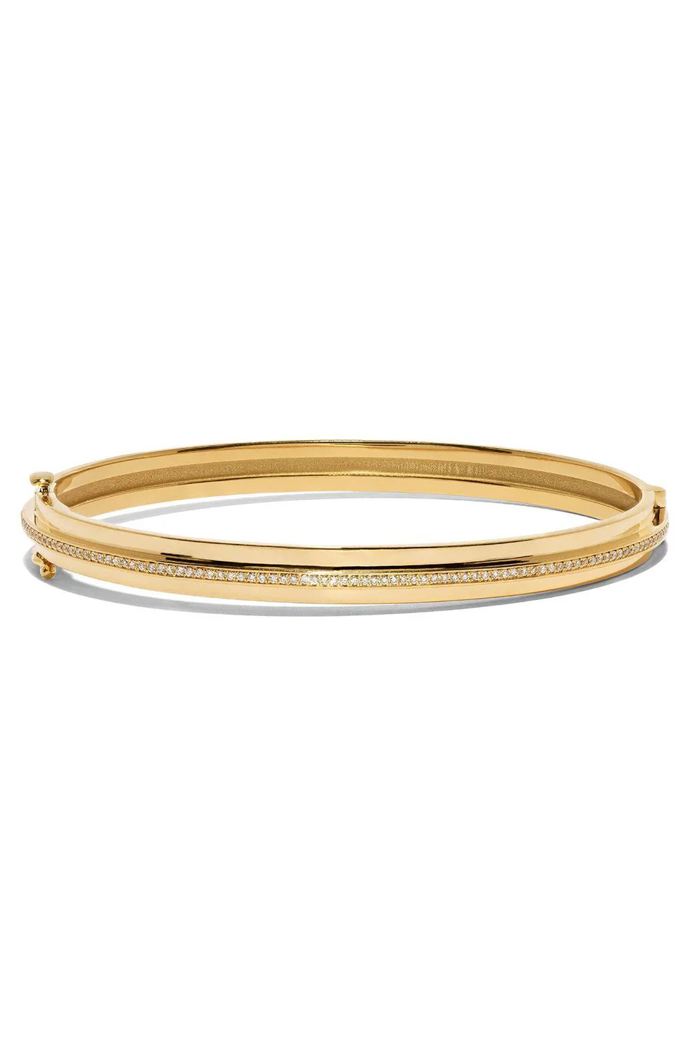 Three Tier Staircase Diamond Bangle Bracelet