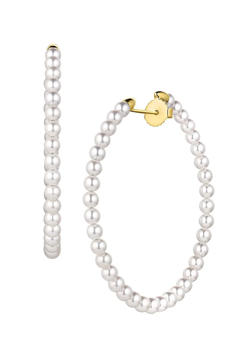 Akoya Hoop Earrings - 1.75in