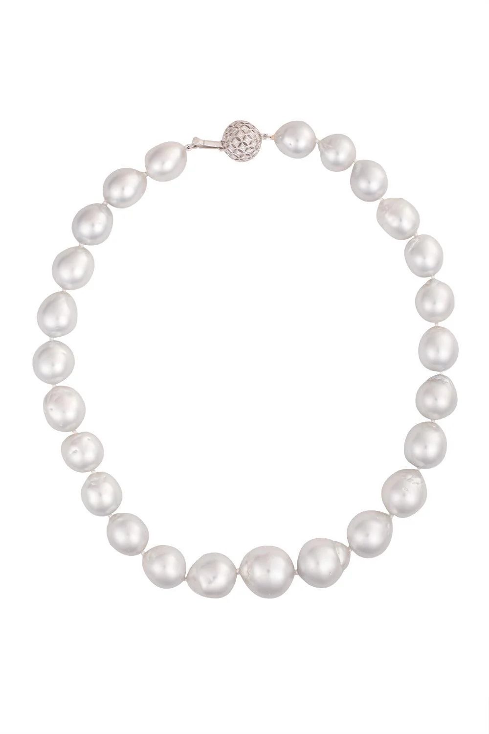 White South Sea Baroque Pearl Necklace