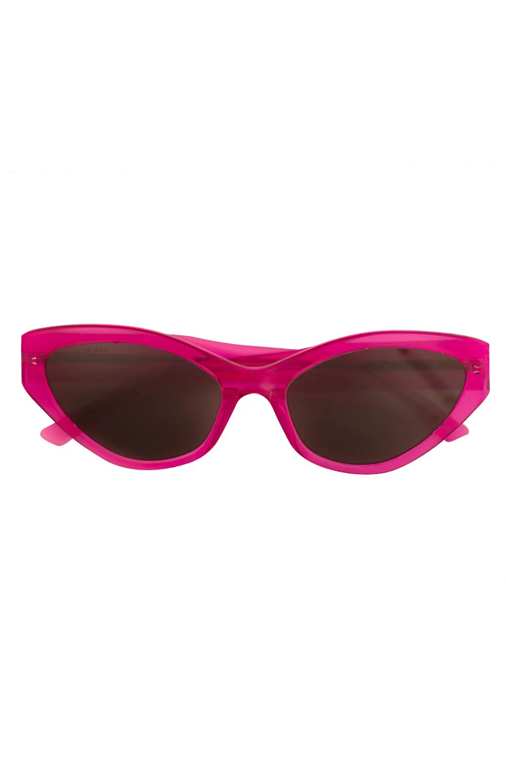 Sleek Cat Eye Logo Sunglasses