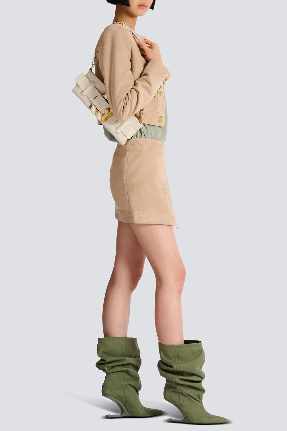Anthem Clutch Bag - Crème - Image 5