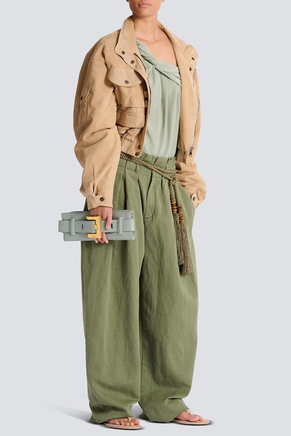 Anthem Clutch Bag - Faded Green - Image 4