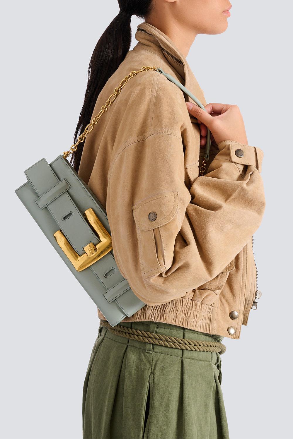 Anthem Clutch Bag - Faded Green - Image 5