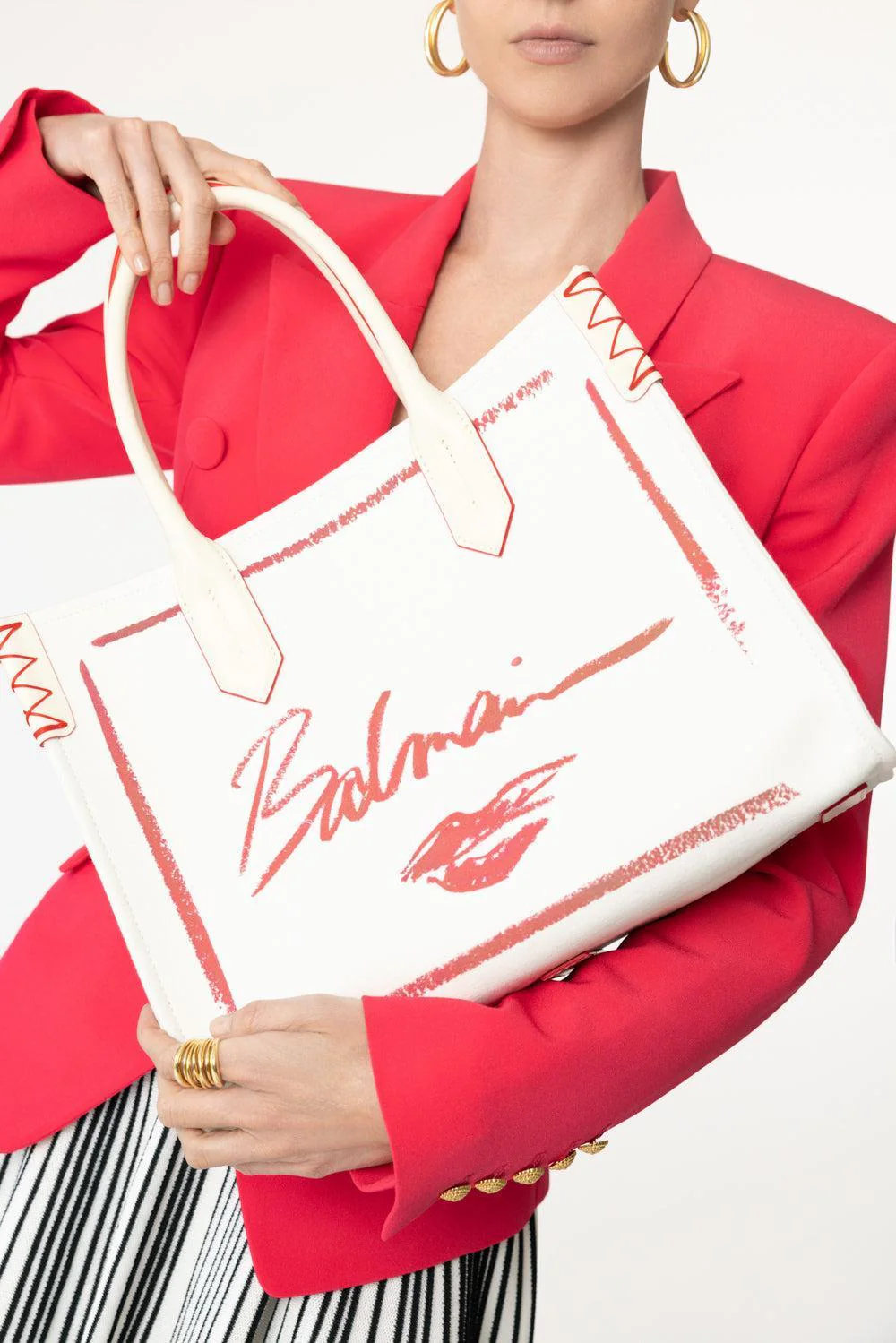 B-Army Shopper - Lipstick Canvas - Image 3