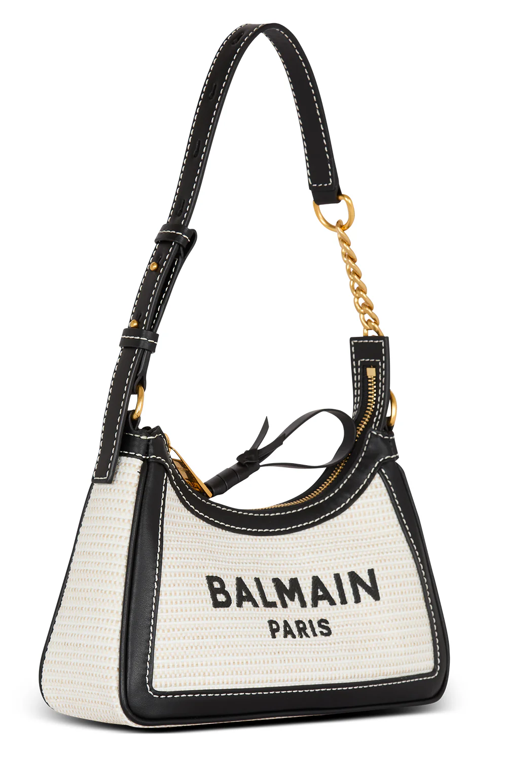 B-Army Shoulder Bag - Naturel Raffia - Image 4