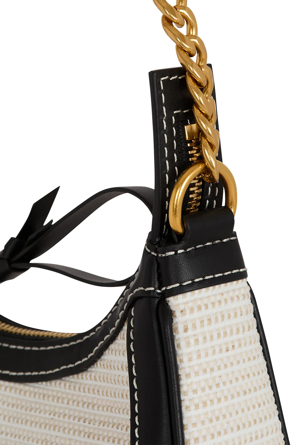 B-Army Shoulder Bag - Naturel Raffia - Image 5