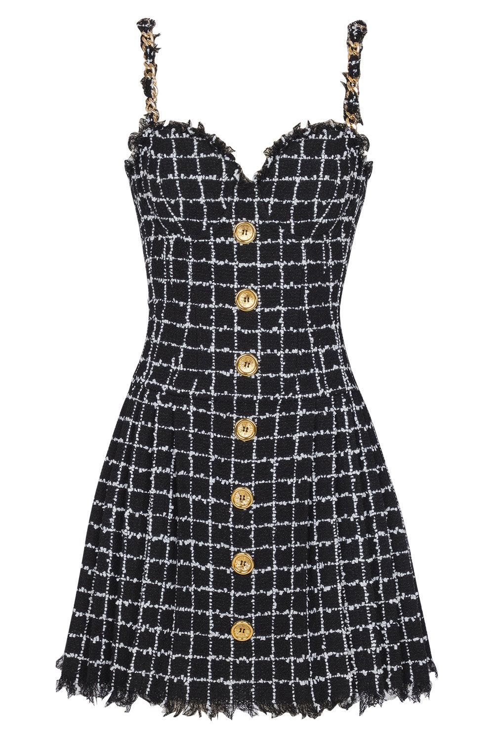 Chain Strap Bustier Dress