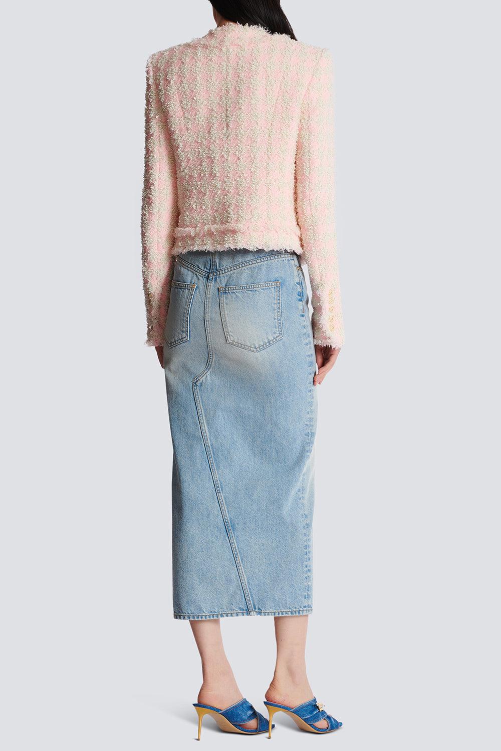 COLLARLESS TWEED JACKET - Image 8