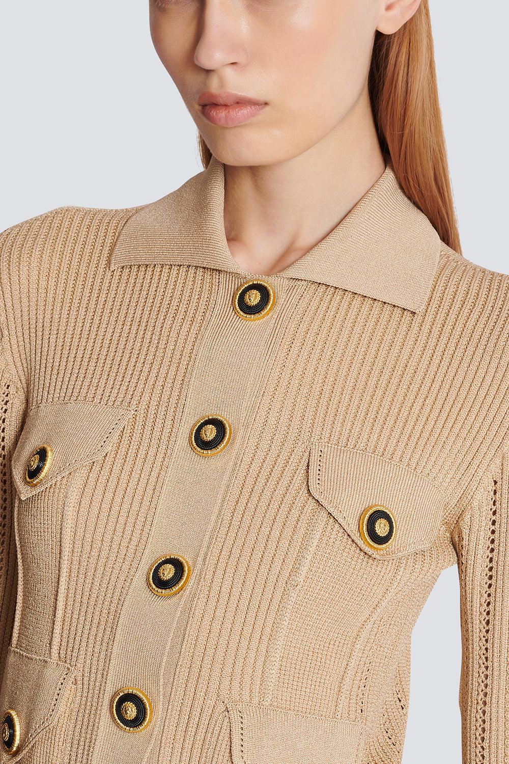 CROPPED RIBBED CARDIGAN - Image 5
