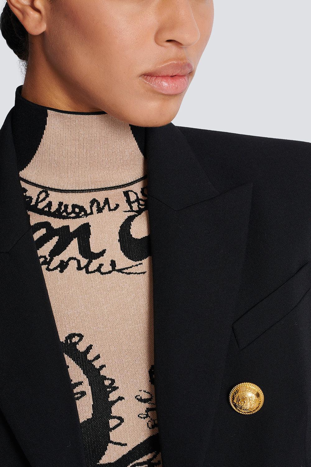 DOUBLE-BREASTED JACKET - NOIR - Image 5