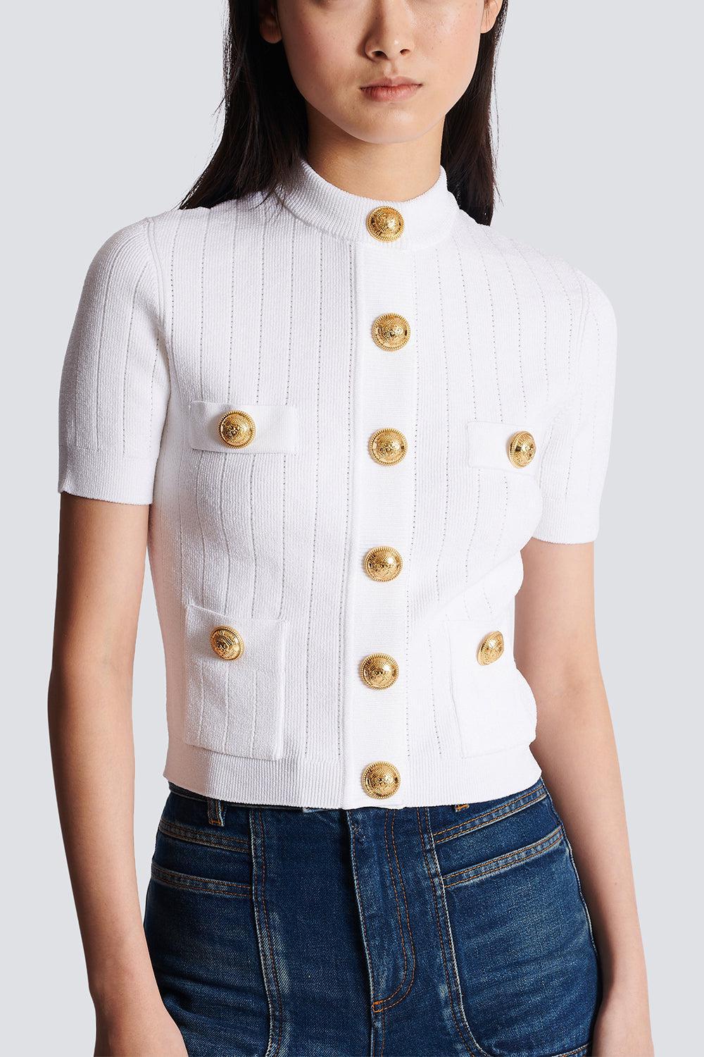 FOUR POCKET RIBBED CARDIGAN - Image 2