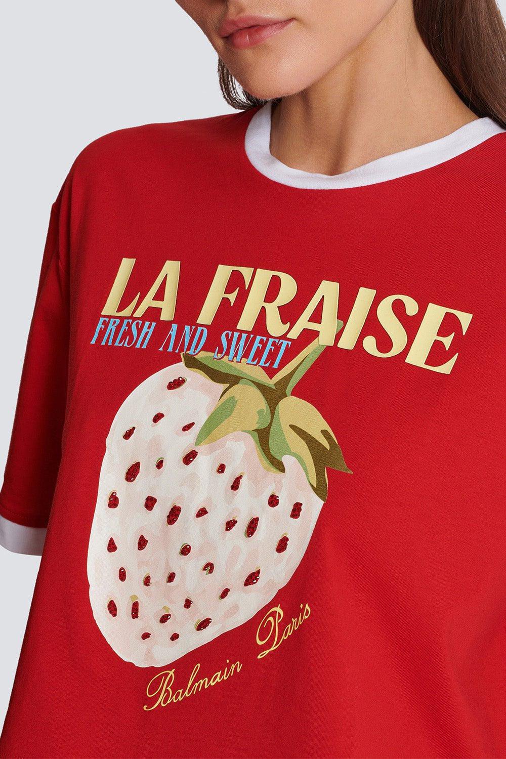 Fraise Print Crop Tee - Image 2