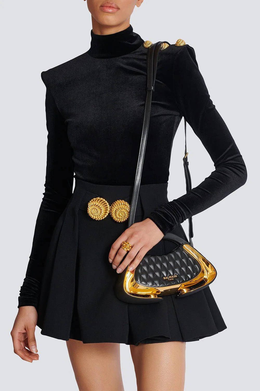 Jolie Madame Small Bag - Noir Gold - Image 3
