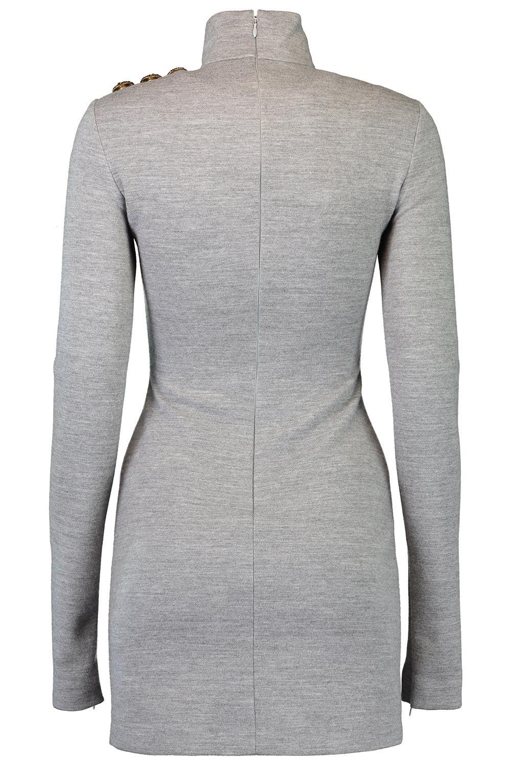 Long Sleeve Button Short Dress - Image 5
