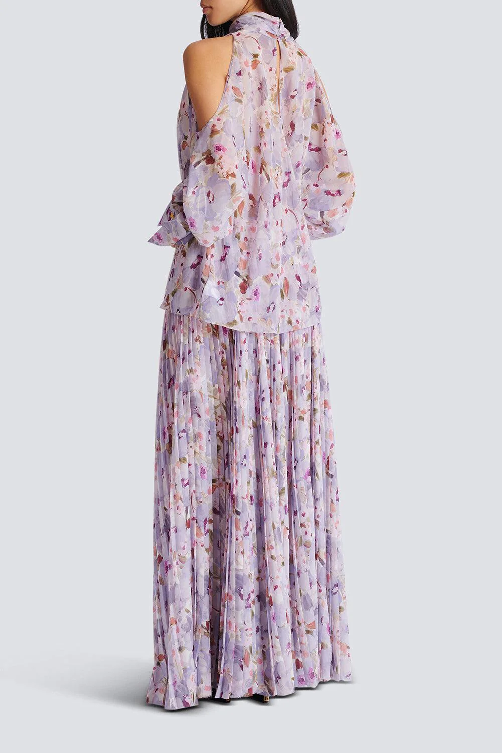 Open Shoulder Flower Blouse - Image 7