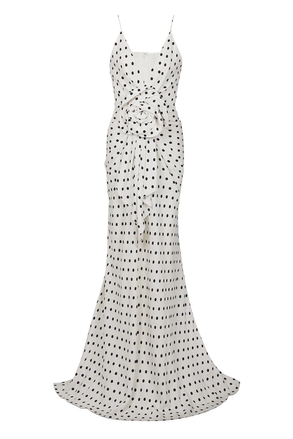 POLKA DOT LONG DRESS