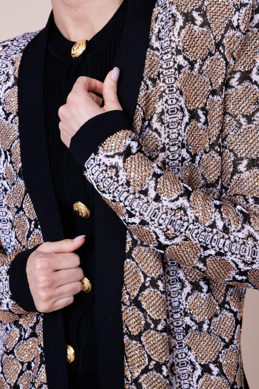Print Belted Cardigan - Image 3