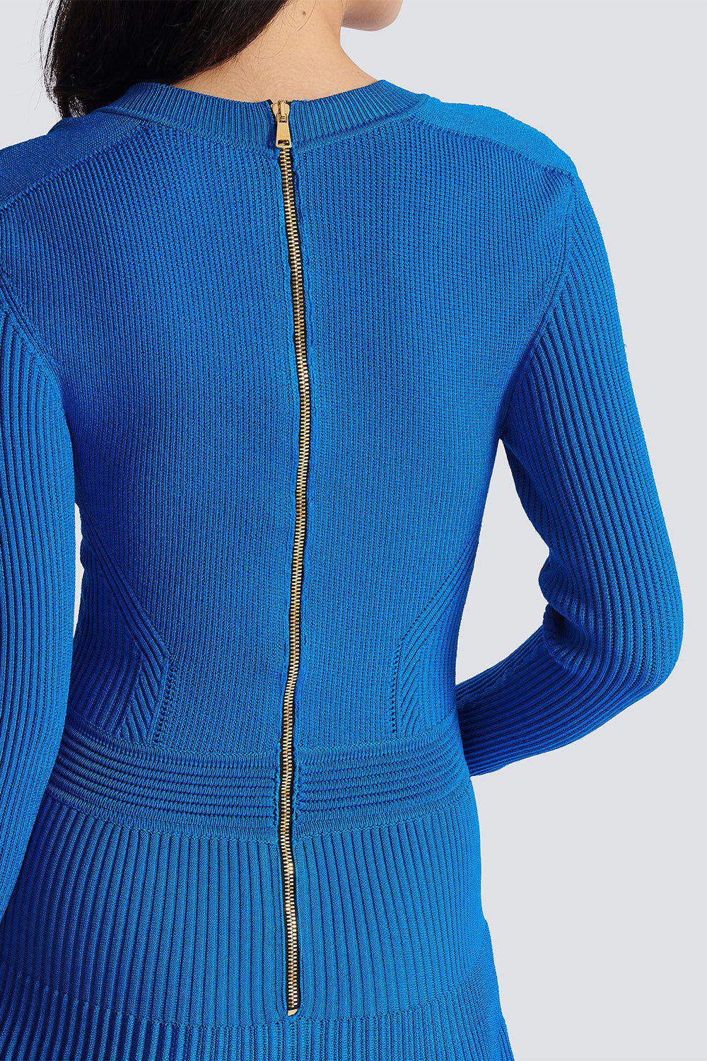 Ribbed Knit Flare Dress - Image 3