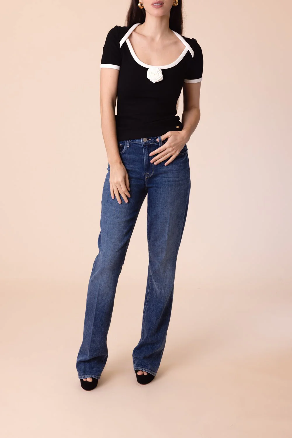 Short Sleeve Rose Tee - Image 3
