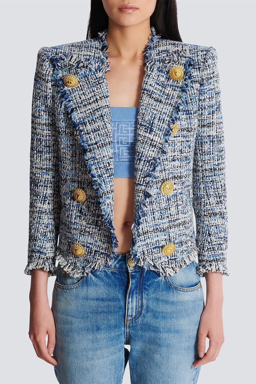 SIDE TO SIDE TWEED SPENCER JACKET - Image 2
