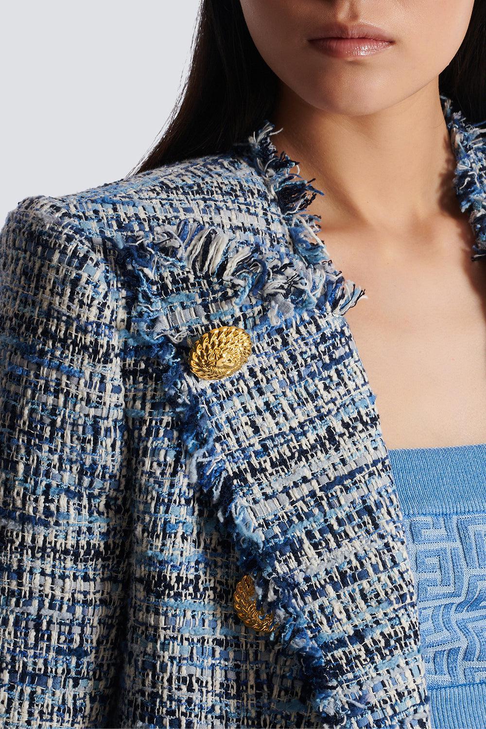SIDE TO SIDE TWEED SPENCER JACKET - Image 5