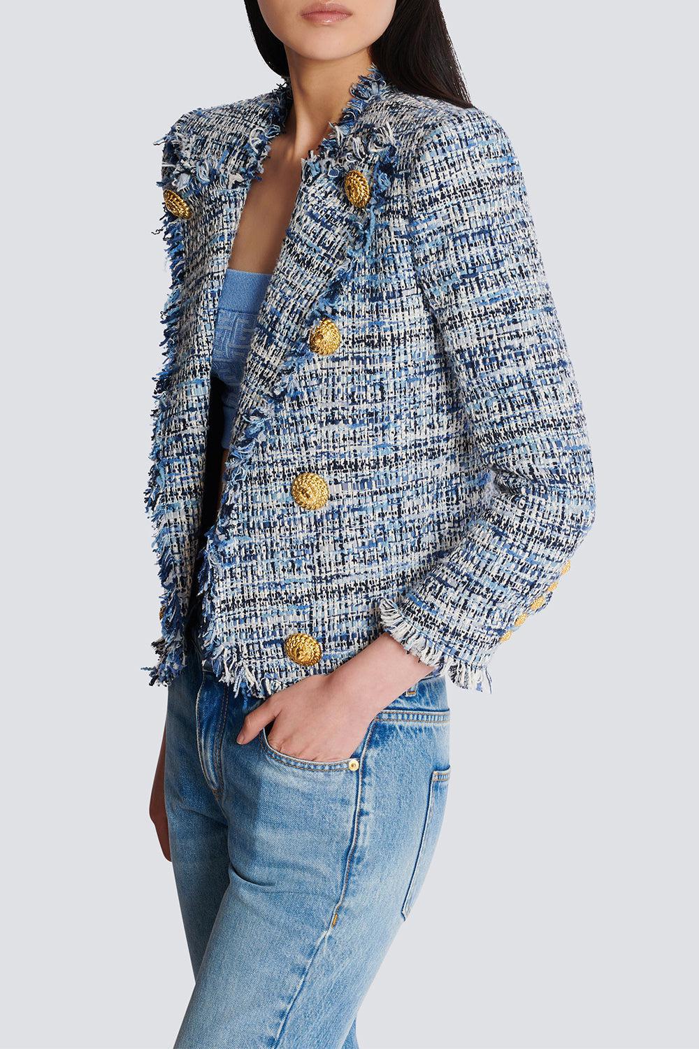 SIDE TO SIDE TWEED SPENCER JACKET - Image 6