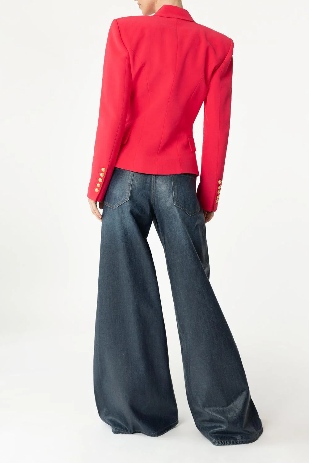 Six Button Fitted Jacket - Image 4