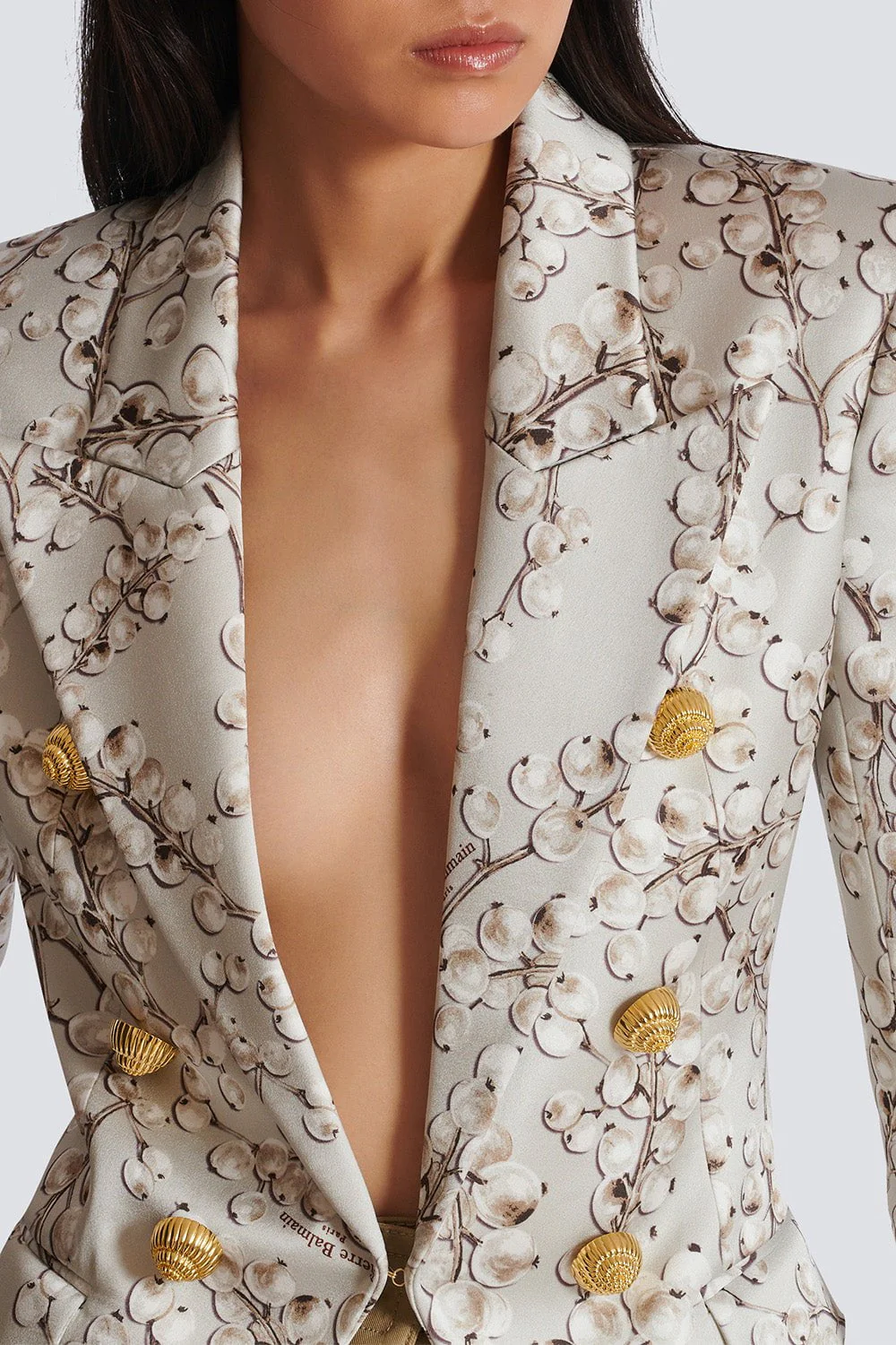 Six Button Printed Jacket - Image 2