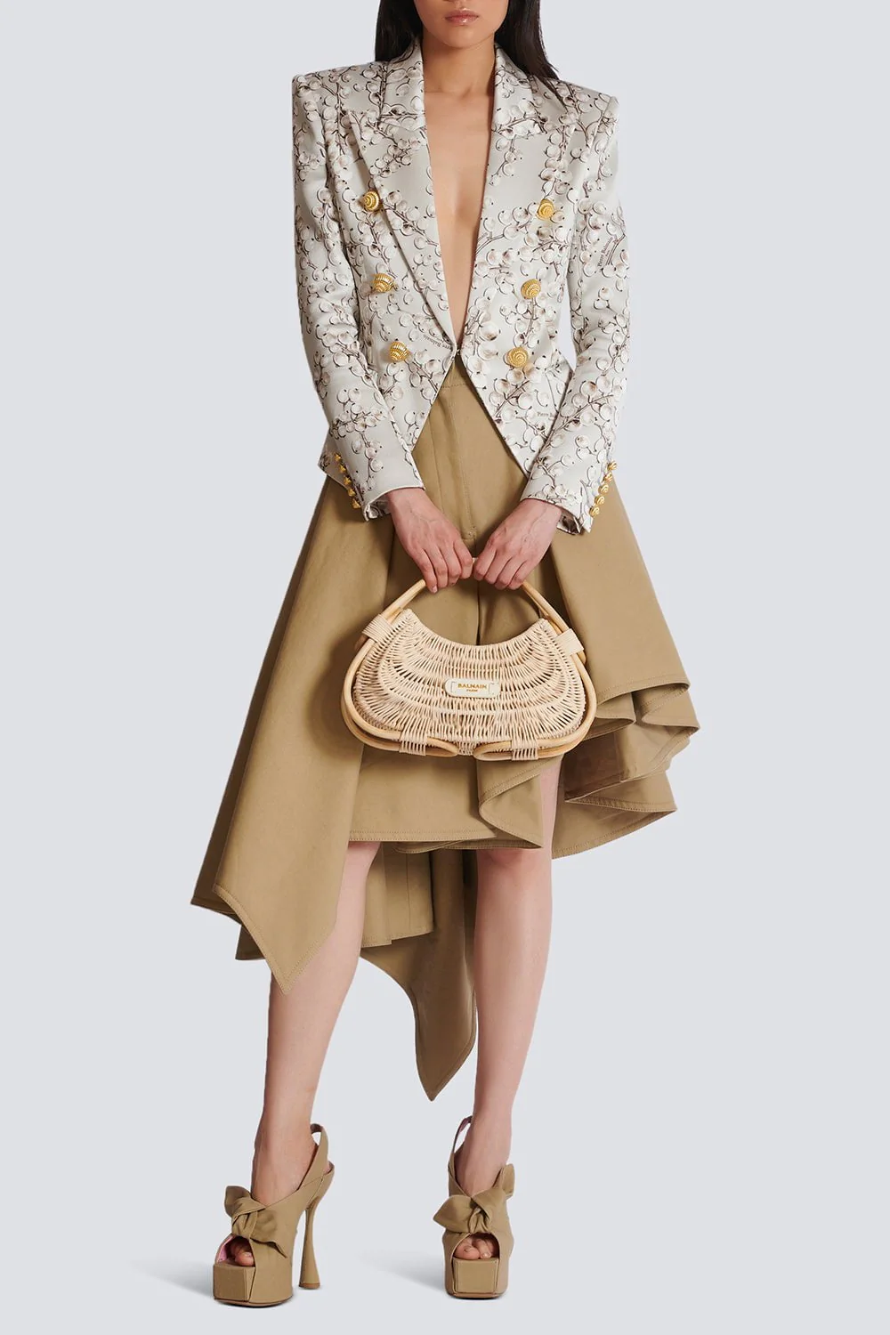 Six Button Printed Jacket - Image 5