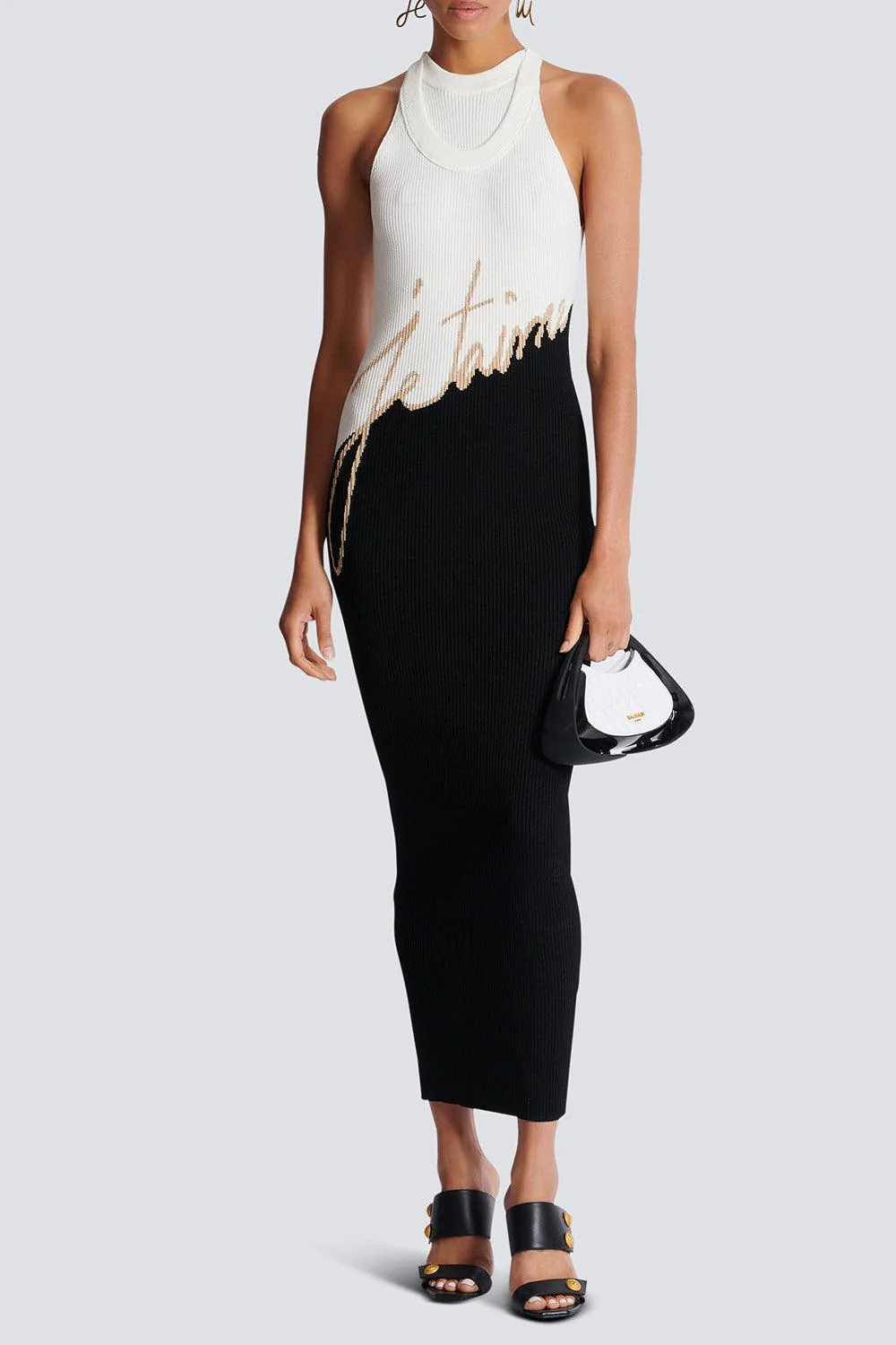 SLEEVELESS HANDWRITING DRESS - Image 2