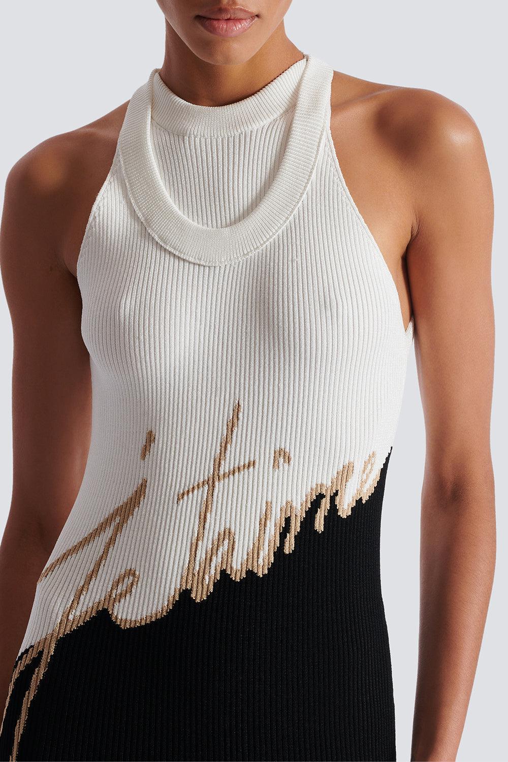 SLEEVELESS HANDWRITING DRESS - Image 5
