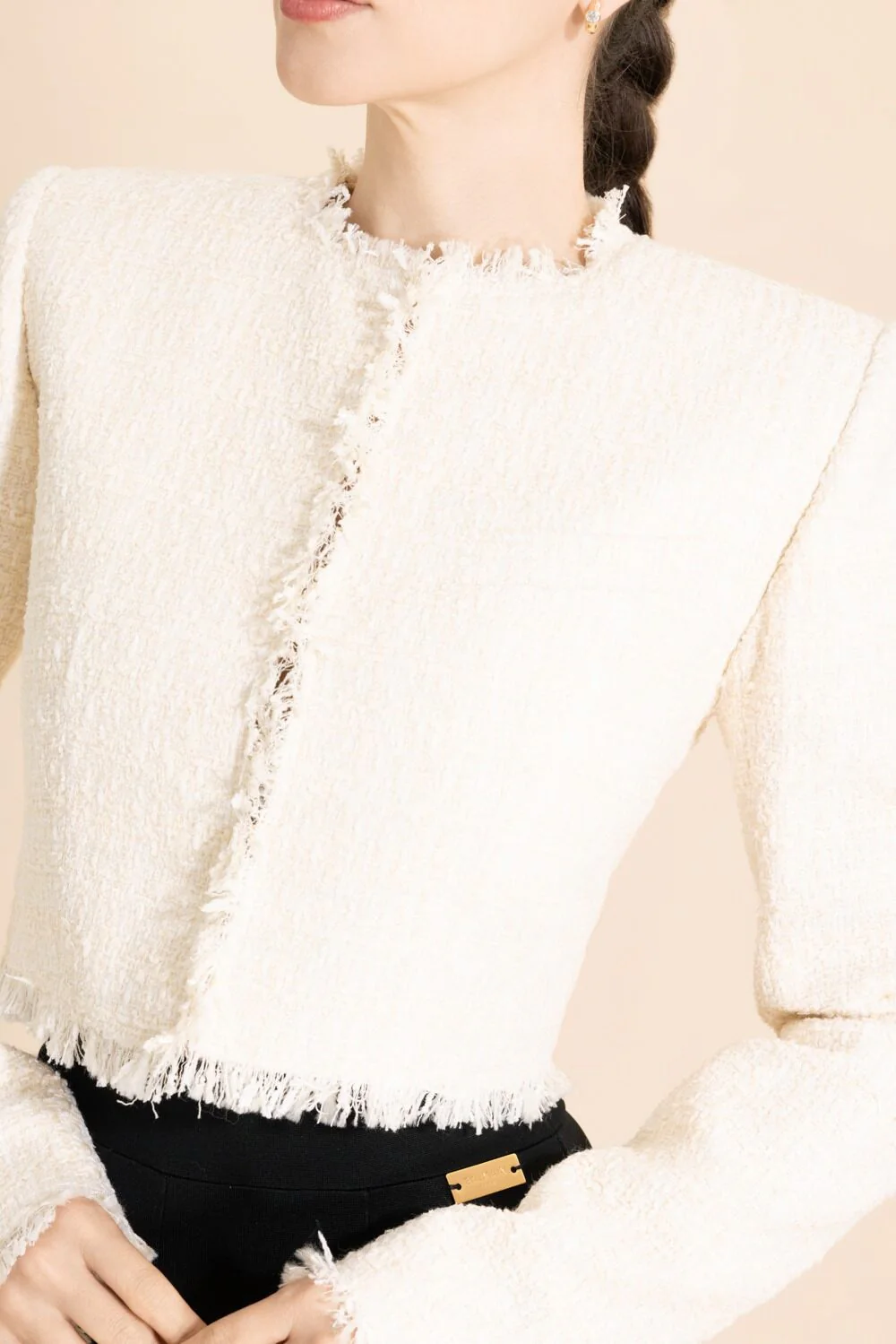 Spencer Crop Jacket - Blanc - Image 3