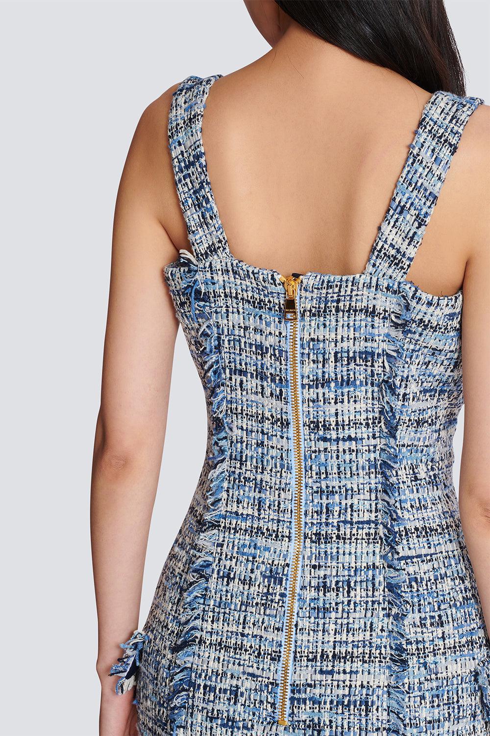 STRAPPED BUTTONED MINI DRESS - Image 7