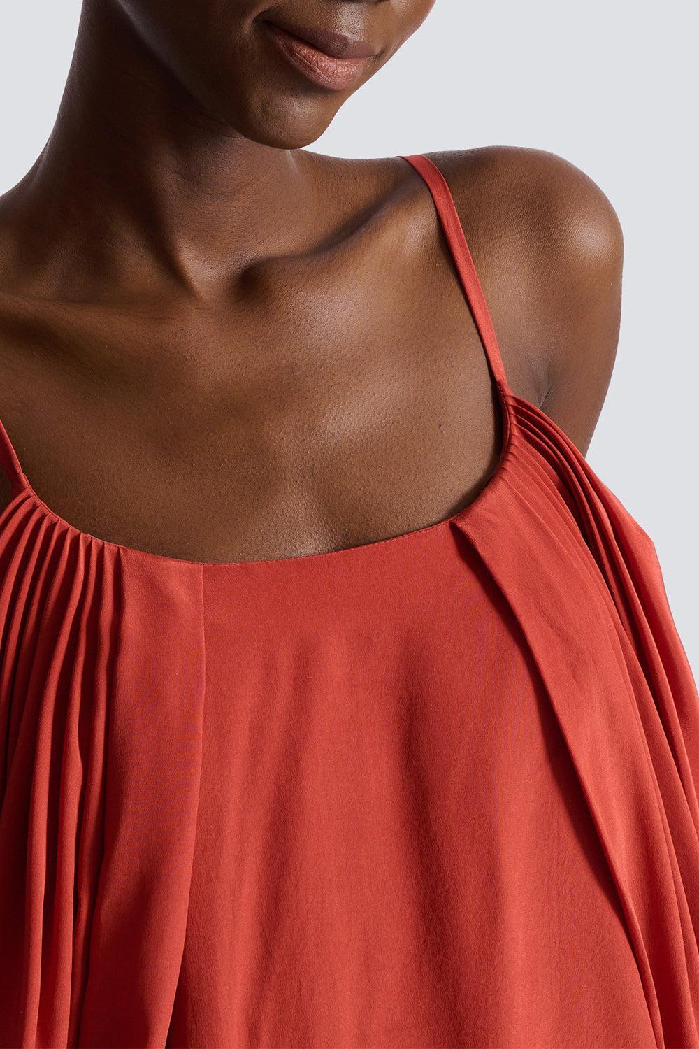 Thin Strap Drape Top - Image 4