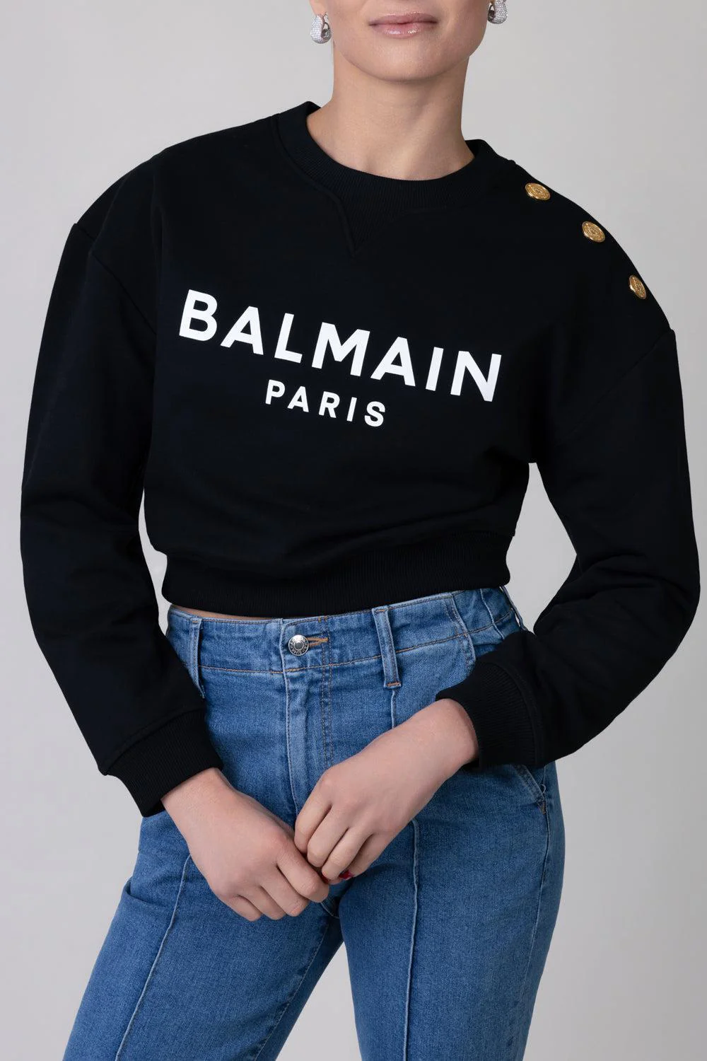 Three Button Printed Pullover - Image 3
