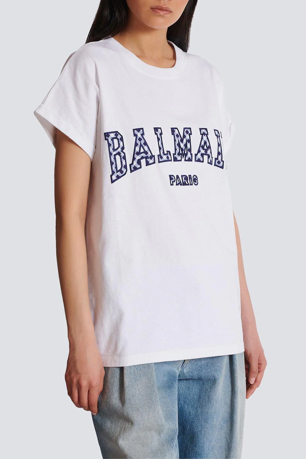 Vichy Detail T-Shirt - Image 3