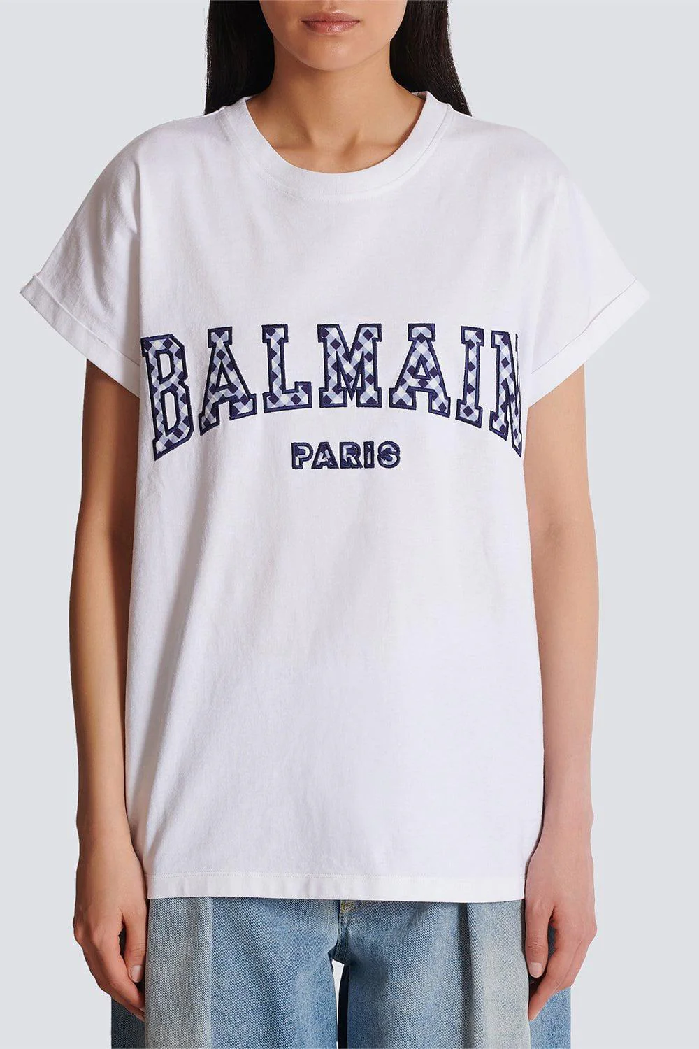 Vichy Detail T-Shirt - Image 4